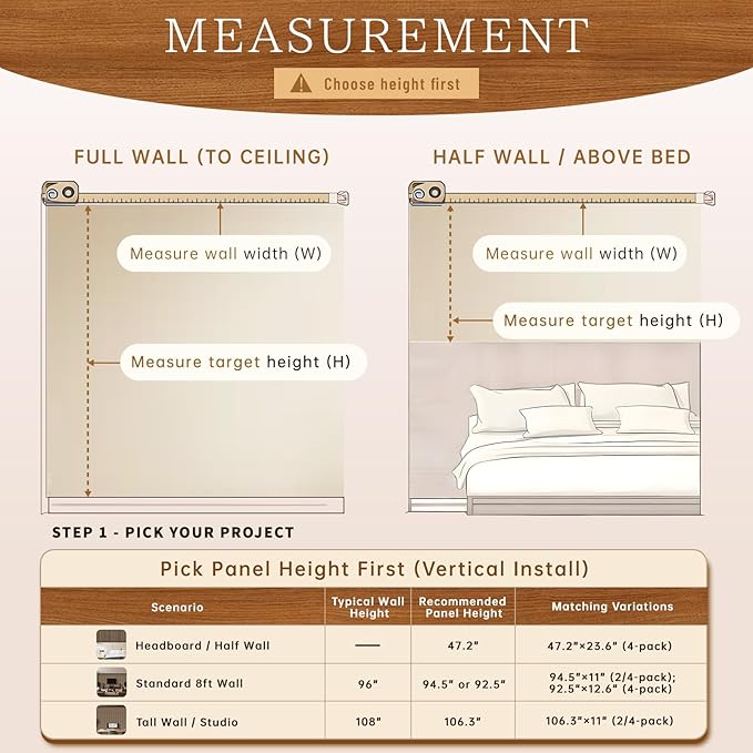 RITOLLO 4 Pack Wood Panels for Wall, 47.2"×23.6"×0.7" Wood Slat Acoustic Panels - Image 5