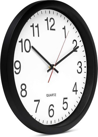 Bernhard Products Black Wall Clock Silent Non Ticking - Image 6