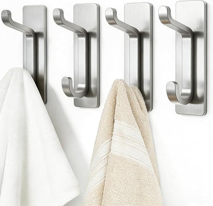 Self Adhesive Wall Hooks for Hanging: Extra Strong 13 LB, Hook for Coat by Josmimic
