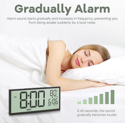 JALL 14.5" Large Digital Wall Clock Battery Operated - Image 6