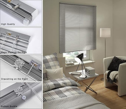YIIBAII Mini Blinds Suitable for 40" W x 64" H Windows 1" Aluminum Horizontal - Image 4