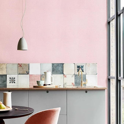 Pink Grasscloth Peel and Stick Wallpaper Textured Contact Paper 15.7inch x - Image 3