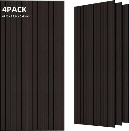 TO-TH Wood-Look Sound Panels, 4 Pack 47.2” x 23.6” Soundproof Wall Panels by TO-TH