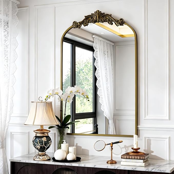 Dewfig Antique Arched Wall Mirror by YourSpacePerfectlyReflected