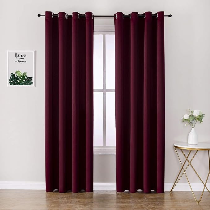 ChrisDowa Blackout Curtains 102 Inches Long 2 Panels Set by ChrisDowa