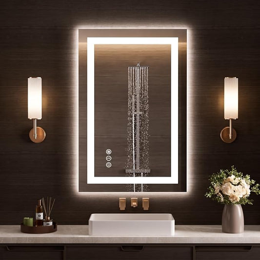 LOAAO 20"x34" LED Bathroom Mirror by LOAAO