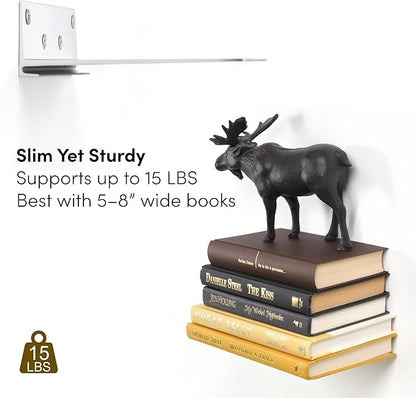xympo Floating Invisible Bookshelf Wall Mounted - Image 5