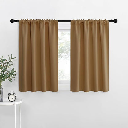NICETOWN RV Blackout Curtains for Camper Windows, Kitchen Curtains, Short by NICETOWN
