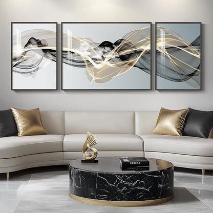 Extra Large Framed Modern Luxury Abstract Wall Art by Cuspin