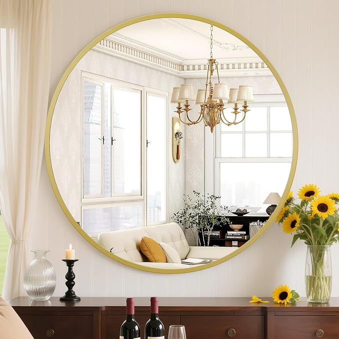 Sweetcrispy 24 Inch Round Wall Mirror by Sweetcrispy