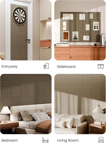 Bumusty Large Cork Board Alternative-48 x 36" Felt Bulletin Board Tiles - Image 5