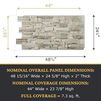 AZ Faux High-Density Polyurethane Faux Stone Wall Covering Panels - Image 3