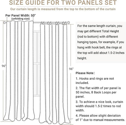 100% Blackout Shield Linen Blackout Curtains - Image 9