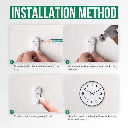 Wall Clock Modern Simple Quartz Decorative Clock Non-Ticking Silent Battery - Image 9
