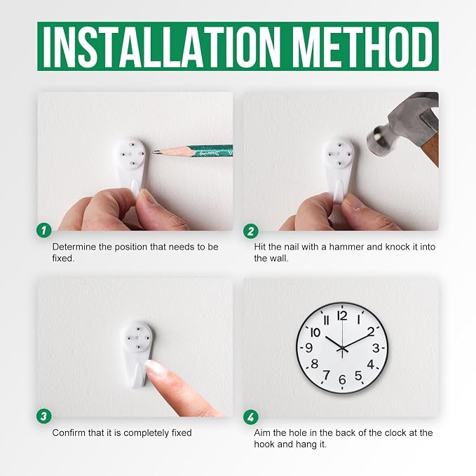 Wall Clock Modern Simple Quartz Decorative Clock Non-Ticking Silent Battery - Image 9