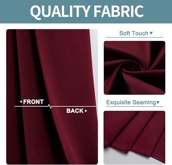 ChrisDowa Small Window Curtains 40 inches Long - Image 3
