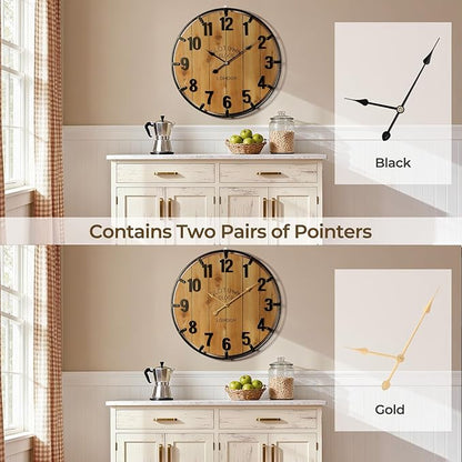 Vantic Farmhouse 30 Inch Extra Large Decorative Wall Clock - Image 5