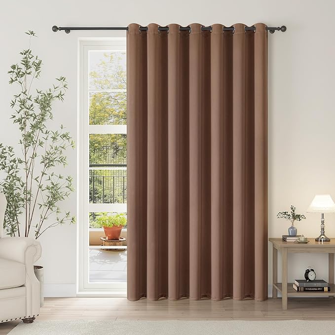 ChrisDowa Room Divider Curtain 84 Inches Long, Wide Blackout Sliding Door by ChrisDowa