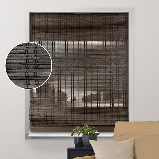 ARLO BLINDS Sheer Bamboo Roman Shades - Image 3