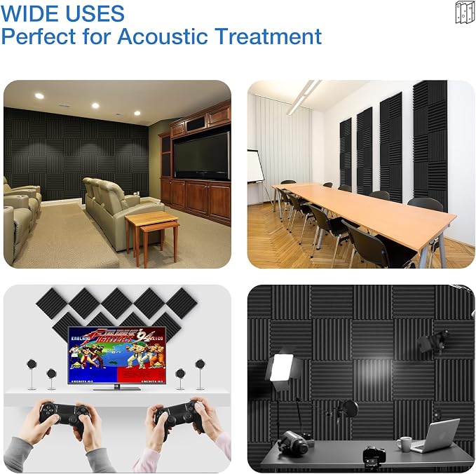 12 Pack Sound Proof Foam Panels - Image 5