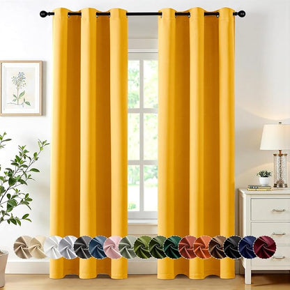 MIULEE Blackout Curtains for Bedroom Living Room 2 Panels, Thermal Insulated by MIULEE