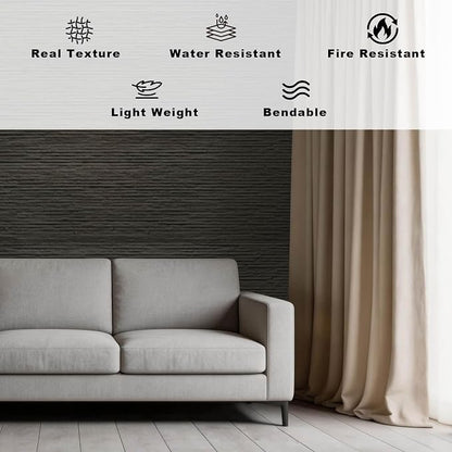 3D Wall Panels - 4PCS 47.2"x23.6" Faux Stone Peel and Stick Wall Covering - MCM - Image 3