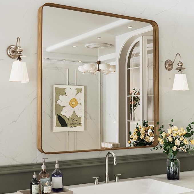 LOAAO 38X38 Inch Bathroom Mirror - Image 4