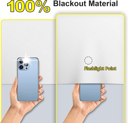 FADOTY Blackout Curtains for Bedroom, Portable 100% Black Out Window Cover Film - Image 3