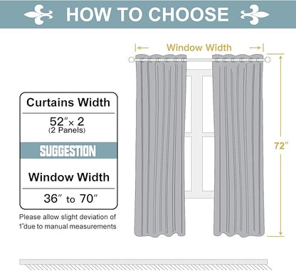 ChrisDowa Grommet Room Darkening Curtains - Image 5