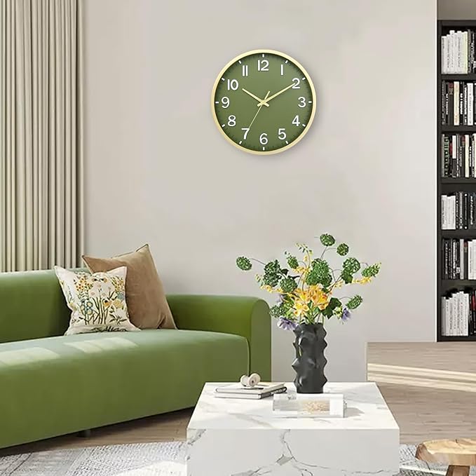 Wall Clocks Battery Operated 8 inch Modern Wall Clock, Silent Non Ticking Wall - Image 6
