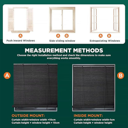 Bamboo Blinds for Interior Windows, Custom Roller Shades for Indoor Window and - Image 7