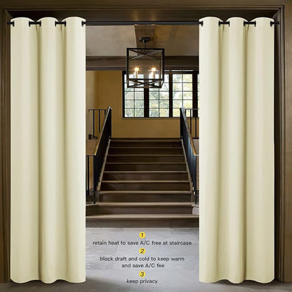 NICETOWN Door Curtain for Doorway Privacy, Curtains 84 Inch Length, Room - Image 2