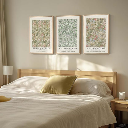 Framed William Morris Canvas Wall Art - Image 3