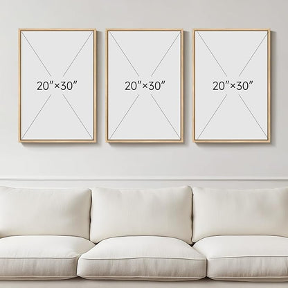 Framed Large Matisse Canvas Wall Art Set of 3, Vintage Neutral Abstract Floral - Image 8