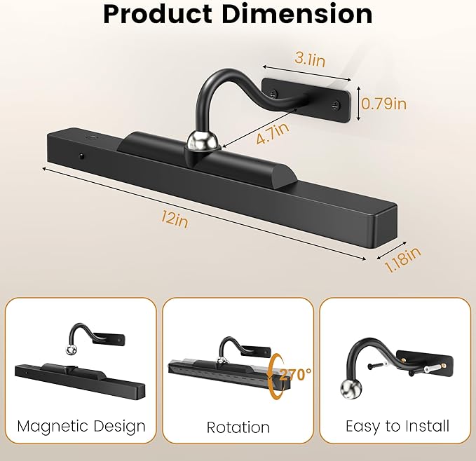 Picture Light for Wall, Dimmable LED - Image 6