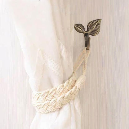 Set of 4 Vintage Leaf Wall Hooks Antique Bronze Coat Hooks Heavy Duty - Image 5