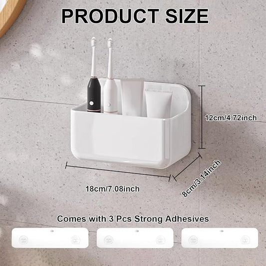 2pc Clear Wall Mount Organizer, Adhesive Cabinet Door Organizer, Self Adhesive - Image 2