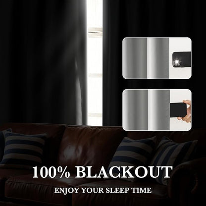 RYB HOME 100% Blackout Short Curtains - Image 4