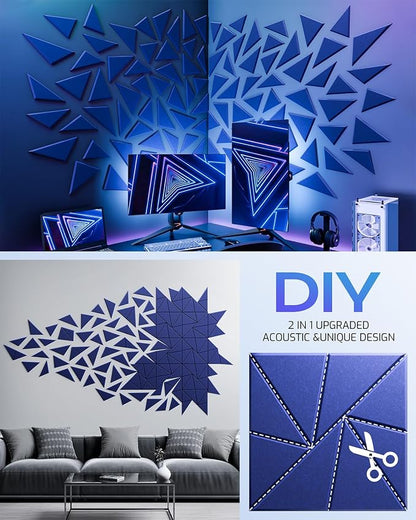 12 Pack Acoustic Panels, Sound Proof Foam Panels - Image 5