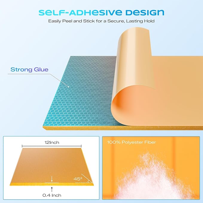 22 Pack Self-Adhesive Acoustic Panels, Soundproof Wall Panels - Image 2