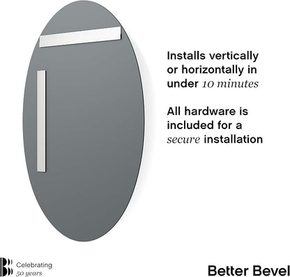 Better Bevel Frameless Oval Mirror - Image 3