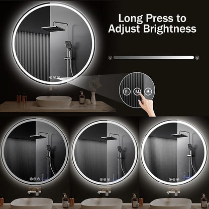 LED Bathroom Mirror 48 Inch Round Bathroom Mirror - Image 7