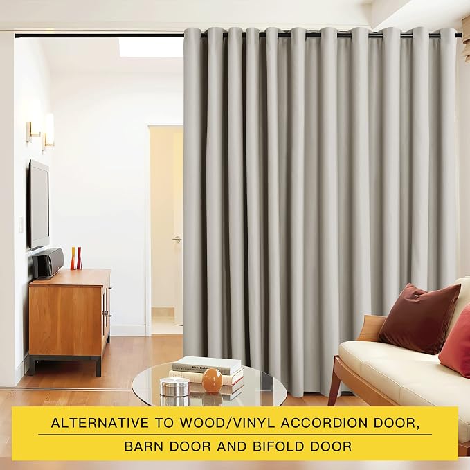 NICETOWN Closet Door Heavy Curtain, Room Dividers Shade Screens Partitions - Image 2