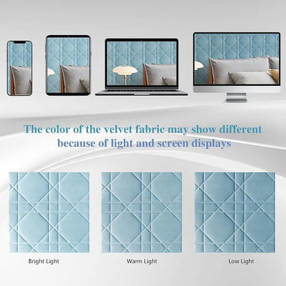 Velvet 3D wall Panels for Interior wall Decor Peel and Stick, Soundproof - Image 9