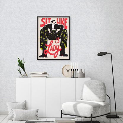 Funky Feminist Wall Art Vintage Trendy Equal Rights Canvas Poster 16x24 inch - Image 7