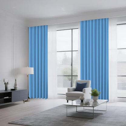 CUCRAF Light Blue Blackout Curtains 90 inch Length 2 Panels Set, Rod Pocket - Image 8