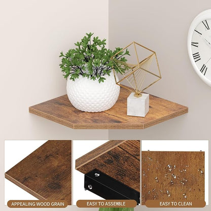 JJL Corner Shelf, 12 Inch Set of 2 Floating Shelves - Image 6