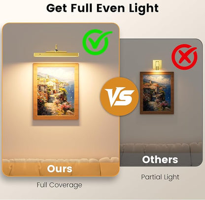 3 Pack Gallery Lights for Wall, 4400mAh Rechargeable Picture Lights - Image 3