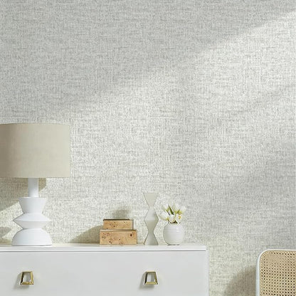 Grasscloth Peel and Stick Wallpaper, Waterproof Self Adhesive Removable Vinyl - Image 4
