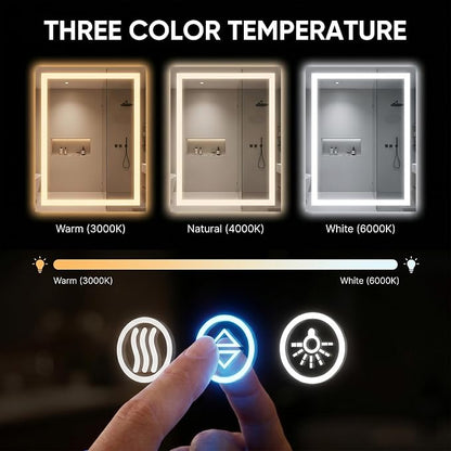 Antok 30"x 40" LED Bathroom Mirror - Image 5